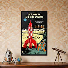 Load image into Gallery viewer, Lego 21367 Tintin Moon Rocket Limited Edition Framed Display