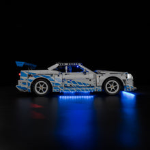 Load image into Gallery viewer, Lego 2 Fast 2 Furious Nissan Skyline GT-R (R34) Car 42210 Light Kit