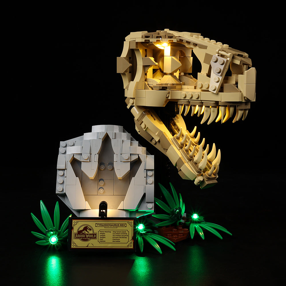 Lego Dinosaur Fossils T. rex Skull 76964 Light Kit