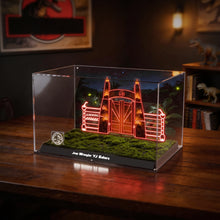 Load image into Gallery viewer, Premium LED Display Case for LEGO® Jurassic Park Jeep® Wrangler 77984