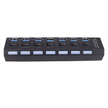 Load image into Gallery viewer, Multi-Port USB 3.0 Hub with Power Adapter - BrickFans