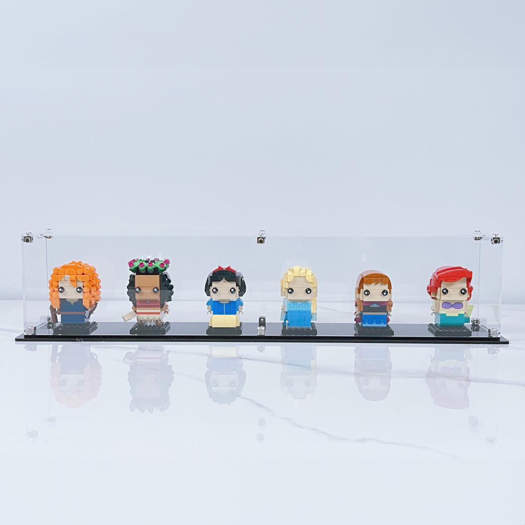 BrickFans Premium Wall Mounted Display Case for Six Lego Brickheadz