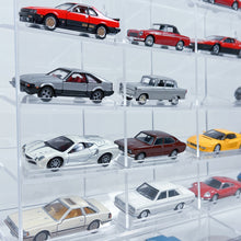 Load image into Gallery viewer, BrickFans Premium Horizontal Display Case for 1:64 Scale Diecast Cars, Hot Wheels, Tomica, Matchbox, Siku