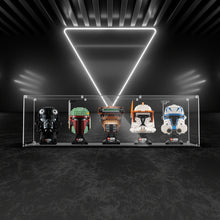 Load image into Gallery viewer, BrickFans Premium Display Case for 5 x Lego Helmets