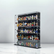 Load image into Gallery viewer, BrickFans Premium 5-Tier Wall Mounted Display Cases for Lego Minifigures - 12 Minifigures Wide