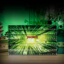 Load image into Gallery viewer, BrickFans Premium Wall-Mounted Display Case for 120 Minifigures & LEGO® NINJAGO™ Micro Modular City Sets