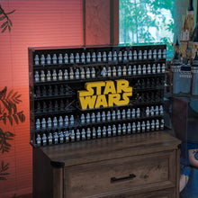 Load image into Gallery viewer, BrickFans Premium Wall-Mounted Display Case for LEGO® Logos & 124 Minifigures