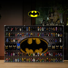 Load image into Gallery viewer, BrickFans Premium Wall-Mounted Display Case for LEGO® Batman™ Collection & 124 Minifigures