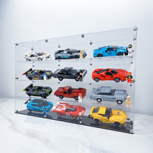 Load image into Gallery viewer, BrickFans Premium Display Case for 12 x Lego Speed Champions Cars (4x3)