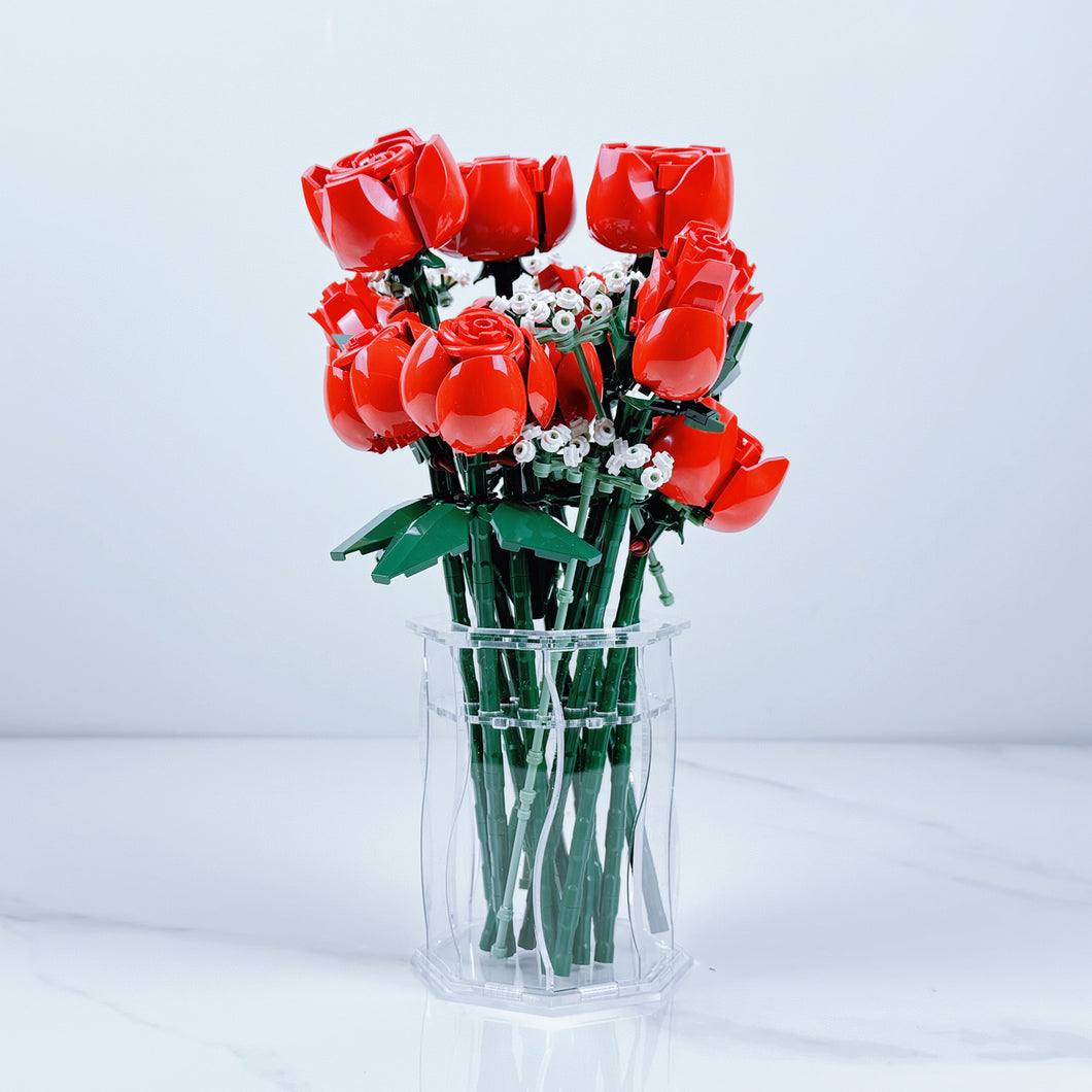 BrickFans Premium Large Display Vase for Lego Flowers Design 2