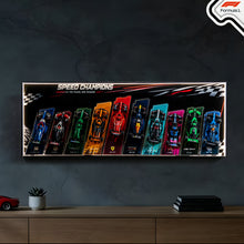 Load image into Gallery viewer, Premium LED Wall Display Frame for 10 LEGO® Speed Champions F1 Cars (77242–77251)