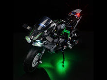 Load and play video in Gallery viewer, Lego Kawasaki Ninja H2R Motorcycle 42170 Light Kit
