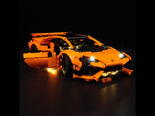 Load and play video in Gallery viewer, Lego Lamborghini Huracan Tecnica Orange 42196 Light Kit