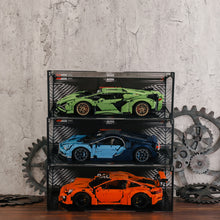 Load image into Gallery viewer, lego Technic Racing Car Display Case Metal Build Compatible with 42125 42083 42096 10295 42056 42115 - BrickFans