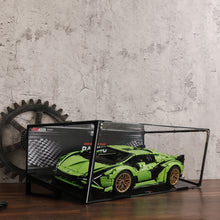 Load image into Gallery viewer, lego Technic Racing Car Display Case Metal Build Compatible with 42125 42083 42096 10295 42056 42115 - BrickFans