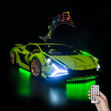 Load image into Gallery viewer, Lego Lamborghini Sián FKP 37 42115 Light Kit - BrickFans