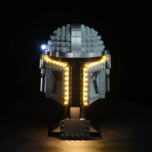 Load image into Gallery viewer, Lego The Mandalorian Helmet 75328 Light Kit - BrickFans