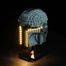 Load image into Gallery viewer, Lego The Mandalorian Helmet 75328 Light Kit - BrickFans