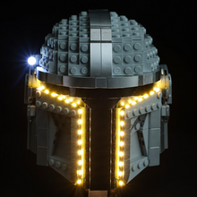 Load image into Gallery viewer, Lego The Mandalorian Helmet 75328 Light Kit - BrickFans