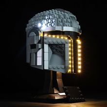 Load image into Gallery viewer, Lego The Mandalorian Helmet 75328 Light Kit - BrickFans
