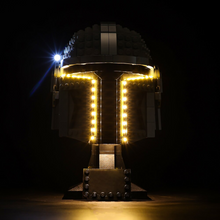 Load image into Gallery viewer, Lego The Mandalorian Helmet 75328 Light Kit - BrickFans