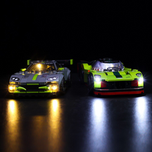 Load image into Gallery viewer, Lego Aston Martin Valkyrie AMR Pro and Aston Martin Vantage GT3 76910 Light Kit - BrickFans