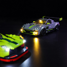 Load image into Gallery viewer, Lego Aston Martin Valkyrie AMR Pro and Aston Martin Vantage GT3 76910 Light Kit - BrickFans