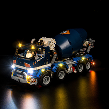 Load image into Gallery viewer, Lego Concrete Mixer Truck 42112 Light Kit - BrickFans