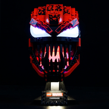 Load image into Gallery viewer, Lego Carnage Helmet 76199 light kit - BrickFans