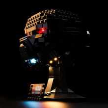 Load image into Gallery viewer, Lego Dark Trooper Helmet 75343 Light Kit - BrickFans