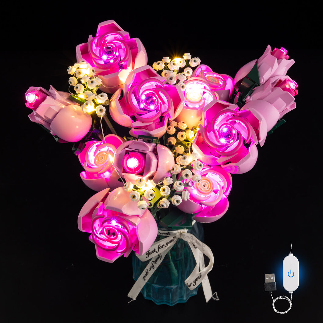 Lego Bouquet of Pink Roses 10374 Light Kit