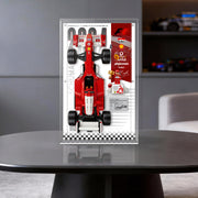 Lego 11375 Ferrari F2004 & Michael Schumacher Wall-Mountable Display Case - BrickFans