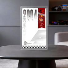 Load image into Gallery viewer, Lego 11375 Ferrari F2004 &amp; Michael Schumacher Wall-Mountable Display Case
