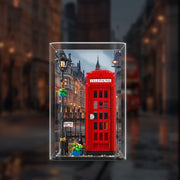 Lego 21347 Red London Telephone Box Display Case - BrickFans