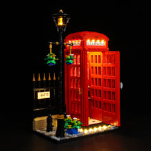 Load image into Gallery viewer, Lego Red London Telephone Box 21347 Light Kit
