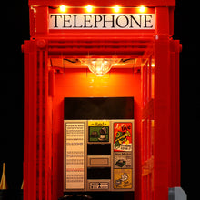 Load image into Gallery viewer, Lego Red London Telephone Box 21347 Light Kit
