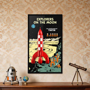 Lego 21367 Tintin Moon Rocket Limited Edition Framed Display - BrickFans