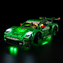 Load image into Gallery viewer, Lego Porsche 911 GT3 R REXY AO Racing Car 42224 Light Kit - BrickFans
