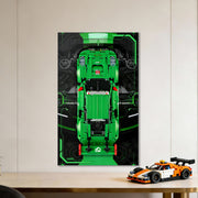 BrickFans Premium Acrylic Display Panel for LEGO® 42224 Porsche 911 GT3 R “Rexy” AO Racing Car - BrickFans