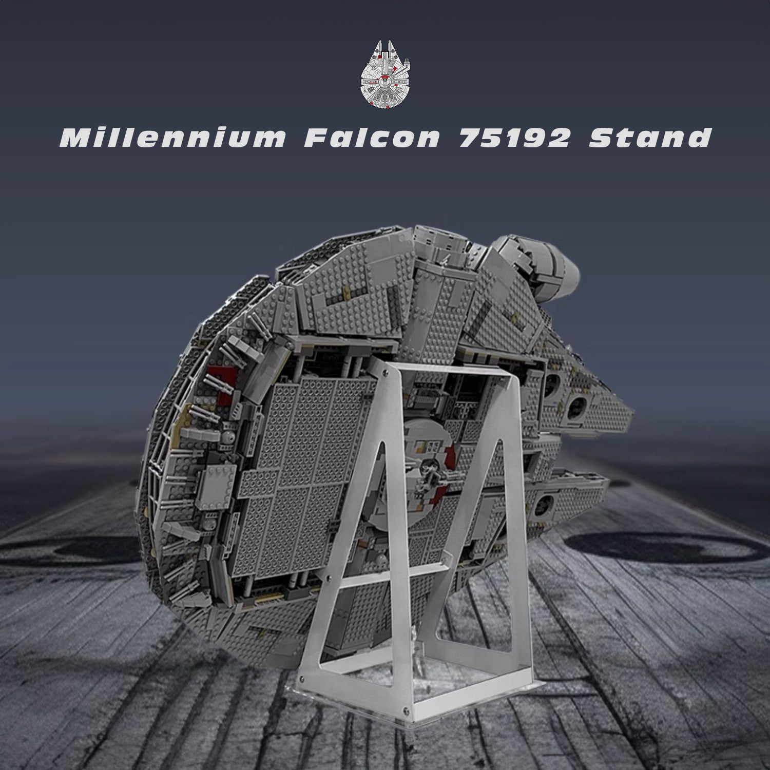 Lego 75192 Millennium Falcon Stand Metal Build BrickFans