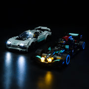 Lego Mercedes-AMG F1 W12 E Performance & Mercedes-AMG Project One 76909 Light Kit - BrickFans