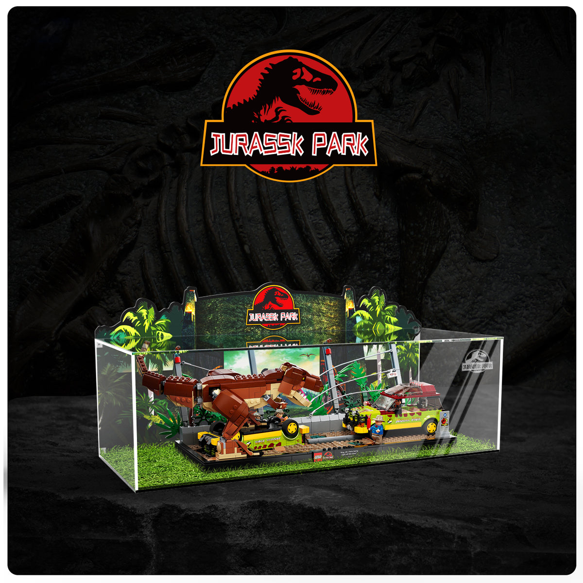 Lego 76956 T. rex Breakout Display Case | BrickFans