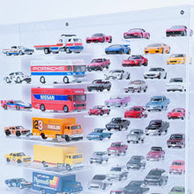 Load image into Gallery viewer, BrickFans Premium 1:64 Diecast Cars Display Case for 38 Cars &amp; Six Haulers, Hot Wheels, Tomica, Matchbox, Siku
