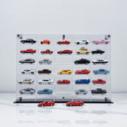 BrickFans Premium Horizontal Display Case for 1:64 Scale Diecast Cars, Hot Wheels, Tomica, Matchbox, Siku - BrickFans