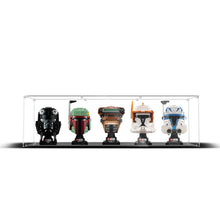 Load image into Gallery viewer, BrickFans Premium Display Case for 5 x Lego Helmets
