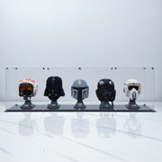 BrickFans Premium Display Case for 5 x Lego Helmets - BrickFans