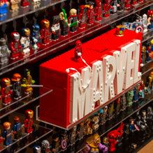 Load image into Gallery viewer, BrickFans Premium Wall-Mounted Display Case for LEGO® Logos &amp; 124 Minifigures
