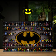 BrickFans Premium Wall-Mounted Display Case for LEGO® Batman™ Collection & 124 Minifigures - BrickFans
