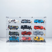 BrickFans Premium Display Case for 12 x Lego Speed Champions Cars (4x3) - BrickFans