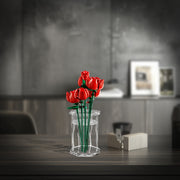 BrickFans Premium Small Display Vase for Lego Flowers - Fully Assembled - BrickFans
